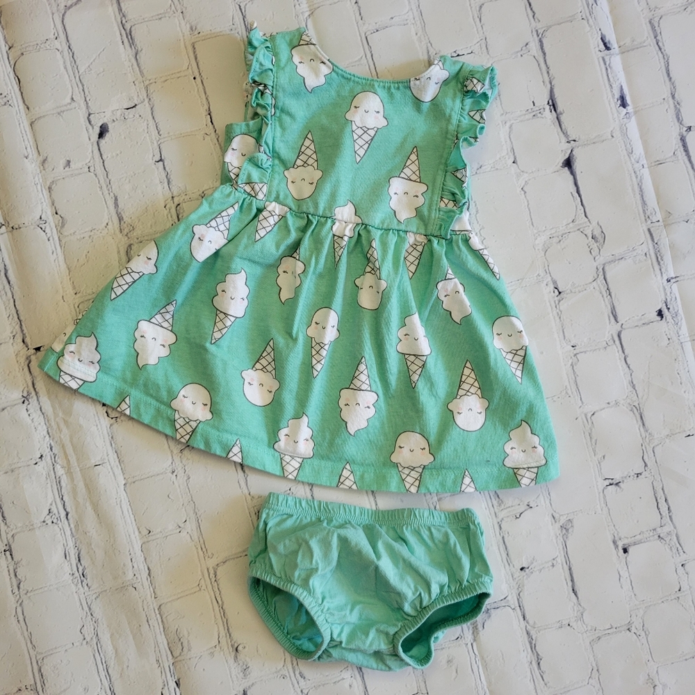 Carters Icecream Dress & Bloomers